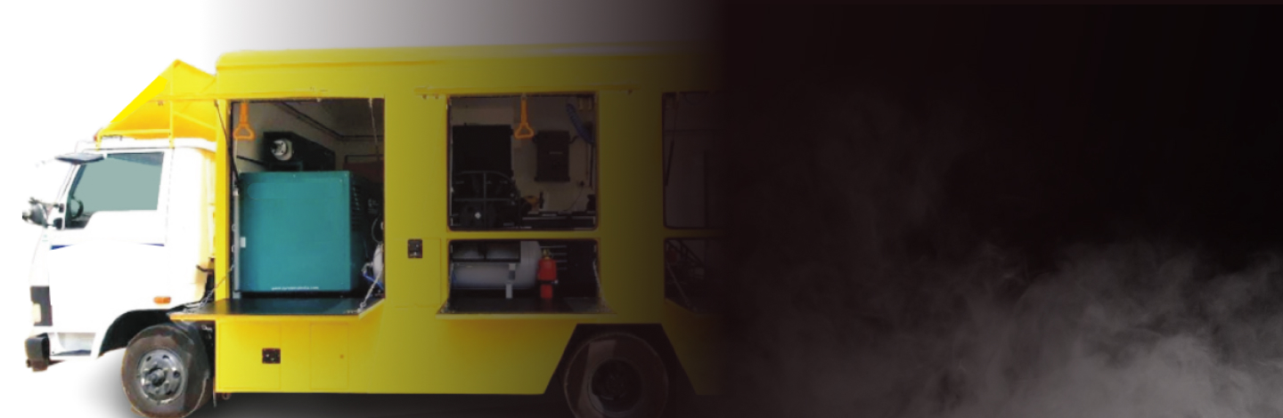 A fully equipped workshop on wheels with